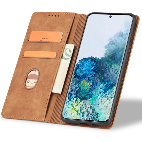 Bodycell Θήκη - Πορτοφόλι Samsung Galaxy A03s - Brown (5206015067211)