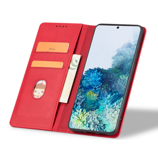 Bodycell Θήκη - Πορτοφόλι Xiaomi Poco X5 - Red (5206015017926)