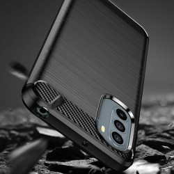 Techsuit Carbon Silicone - Θήκη Σιλικόνης Motorola Moto G41 / G31 - Black (5949419031159)