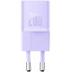 Φορτιστής Baseus GaN5 Fast Charger 1C Τοίχου Γρήγορος με 1 x Type-C 20W - Purple (CCGN050105)