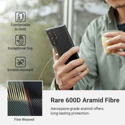 Pitaka Fusion Weaving MagEZ Case 3 - MagSafe Θήκη Aramid Fiber Body Samsung Galaxy S23 Ultra - 0.95mm - 600D - Overture (FO2301U)