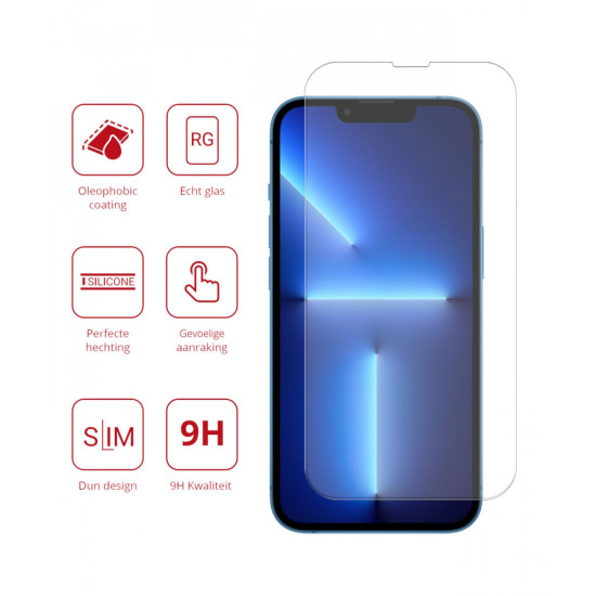 Rosso Tempered Glass - Αντιχαρακτικό Προστατευτικό Γυαλί Οθόνης iPhone 13 Pro Max - Clear (8719246325106)