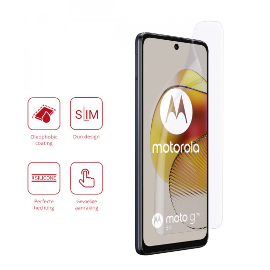 Rosso Ultra Clear Screen Protector - Μεμβράνη Προστασίας Οθόνης - Motorola Moto G73 - 2 Τεμάχια (8719246387500)