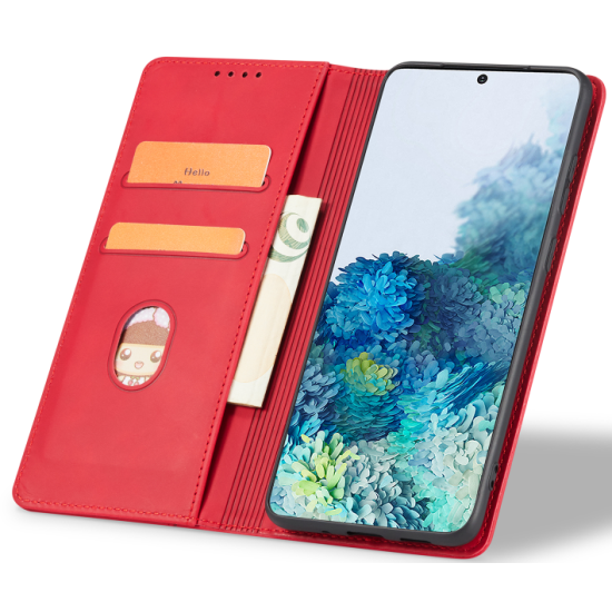 Bodycell Θήκη - Πορτοφόλι Xiaomi Redmi A2 Plus / A1 Plus - Red (5206015022012)