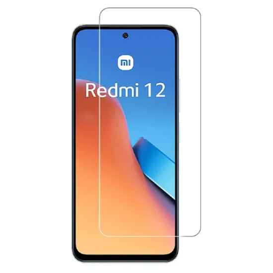 Vivid Σετ Θήκη Σιλικόνης & Tempered Glass - Xiaomi Redmi 12 - Transparent / Black (VIMAT319BKGLASSTN)