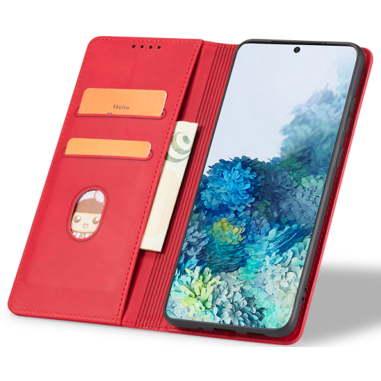 Bodycell Θήκη - Πορτοφόλι Xiaomi Redmi Note 12S - Red (5206015021619)