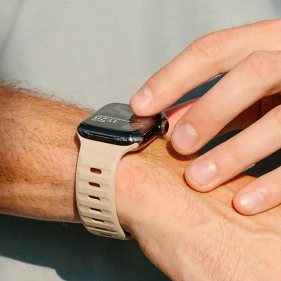 Tech-Protect Iconband Line - Λουράκι Σιλικόνης Apple Watch Ultra/SE/11/10/9/8/7/6/5/4 (49/46/45/44mm) - Starlight (9490713935088)