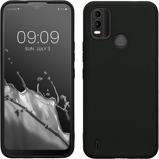 KWmobile Θήκη Σιλικόνης Nokia C21 Plus - Black (61460.01)