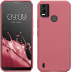 KWmobile Θήκη Σιλικόνης Nokia C21 Plus - Dark Rose (61460.167)