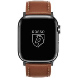 Rosso Deluxe Strap - Δερμάτινο Λουράκι Apple Watch Ultra/SE/11/10/9/8/7/6/5/4 (49/46/45/44mm) - Brown (8719246388101)