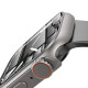 Tech-Protect Defence360 - Θήκη με Tempered Glass Apple Watch 9 / 8 / 7 (45mm) - Titanium / Orange (9490713934708)