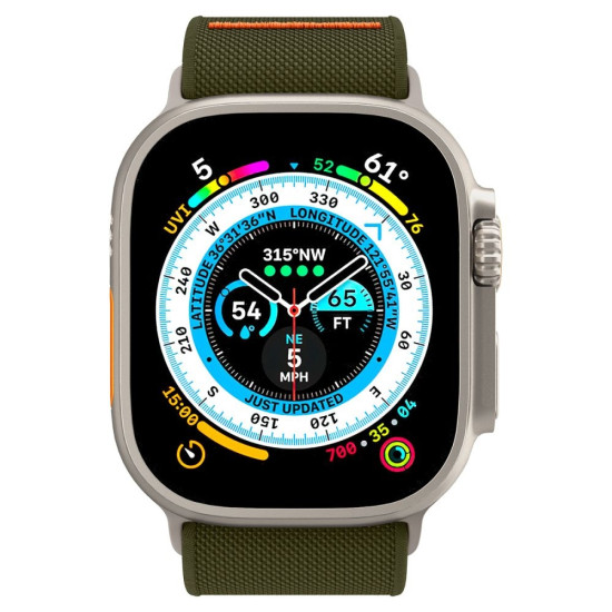 Spigen Lite Fit Ultra - Υφασμάτινο Λουράκι Apple Watch Ultra/SE/11/10/9/8/7/6/5/4 (49/46/45/44mm) - Khaki (AMP05985)