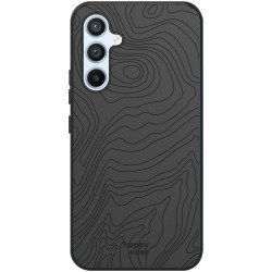 HappyCase Θήκη Σιλικόνης Samsung Galaxy A34 - Fine Lines Print Black (8719246406379)