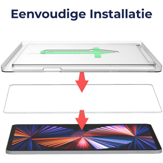 Rosso Tempered Glass - Αντιχαρακτικό Προστατευτικό Γυαλί Οθόνης Apple iPad Pro 12.9" 2022 / 2021 / 2020 / 2018 - Clear (8719246398483)