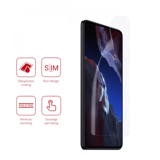 Rosso Ultra Clear Screen Protector - Μεμβράνη Προστασίας Οθόνης - Xiaomi Poco F5 Pro - 2 Τεμάχια (8719246401114)