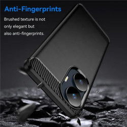 Techsuit Carbon Silicone - Θήκη Σιλικόνης Realme C55 - Black (5949419064010)