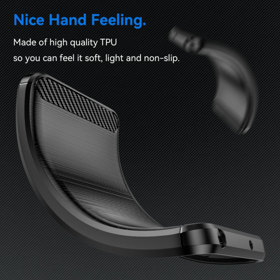 Techsuit Carbon Silicone - Θήκη Σιλικόνης Honor 90 / 80 - Black (5949419063938)