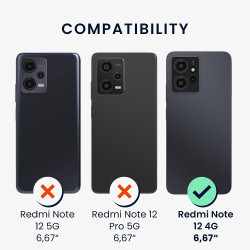 KWmobile Soft Slim Flexible Rubber Cover with Camera Protector - Θήκη Σιλικόνης Xiaomi Redmi Note 12 4G με Πλαίσιο Κάμερας - Sweet Cherry (61170.229)