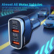 Veger CC53 Quad PD Fast Car Charger - Γρήγορος Φορτιστής Αυτοκινήτου με 2 x USB-A / 2 x Type-C - 66W - Black (6970453555980)
