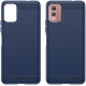 HappyCase Θήκη Σιλικόνης Brushed - Nokia C32 - Blue (8719246408656)
