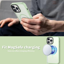HappyCase Ημιδιάφανη Σκληρή Θήκη MagSafe - Apple iPhone 13 Pro - Matte Green (8719246412165)