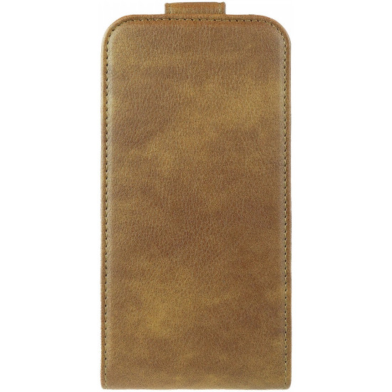 Rosso Element Vertical Flip Case - Flip Θήκη Πορτοφόλι Samsung Galaxy S23 - Brown (8719246406942)