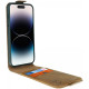 Rosso Element Vertical Flip Case - Flip Θήκη Πορτοφόλι Apple iPhone 14 Pro - Brown (8719246407000)