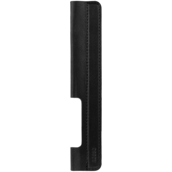 Rosso Deluxe Stylus Pen Holder - Δερμάτινη Αυτοκόλλητη Θήκη Γραφίδας / Apple Pencil / Στυλό / Μολύβι για Tablet / iPad / eReader / Σημειωματάριο - Black (8719246399145)