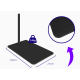 Buddi Tablet Holder Flexible Floor Stand - Ρυθμιζόμενη Βάση Στήριξης Δαπέδου για Κινητά / Tablet / Αναλόγιο - Black - 5 Έτη Εγγύηση (8719246384714)