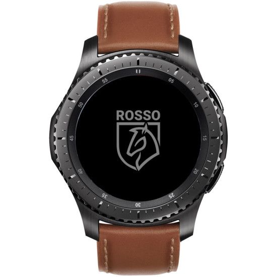 Rosso Deluxe Strap - Universal Δερμάτινο Λουράκι για Smartwatches (22mm) - Brown (8719246388064)