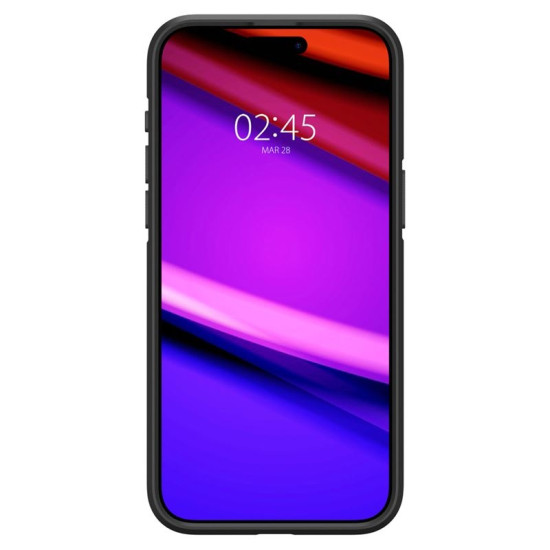 Θήκη Apple iPhone 15 Pro Max - Spigen Core Armor Ανθεκτική Σιλικόνης - Matte Black (ACS06441)