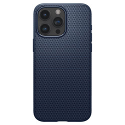 Spigen Θήκη Σιλικόνης Liquid Air - Apple iPhone 15 Pro Max - Navy Blue (ACS06563)