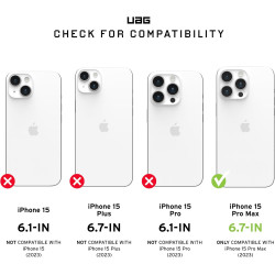 UAG Pathfinder - Ανθεκτική Θήκη MagSafe Apple iPhone 15 Pro Max - Silver (114301113333)