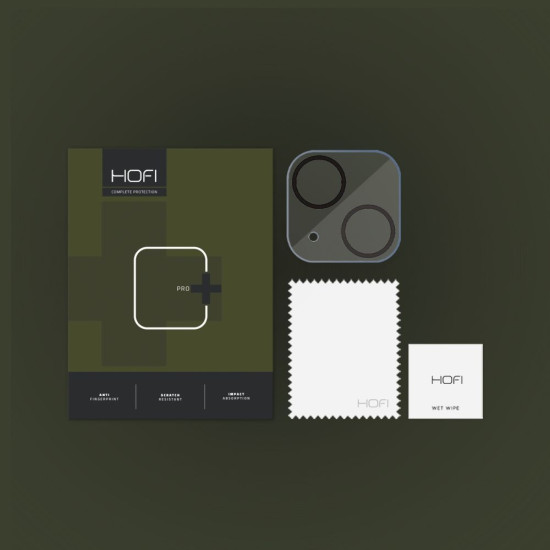 Hofi Cam Pro+ Camera Tempered Glass - Αντιχαρακτικό Γυαλί Προστασίας για Φακό Κάμερας - Apple iPhone 15 / 15 Plus - Clear (9319456604450)