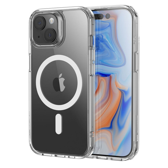 ESR Classic Hybrid HaloLock - Ανθεκτική MagSafe Θήκη Apple iPhone 15 Plus - Clear (4894240173411)