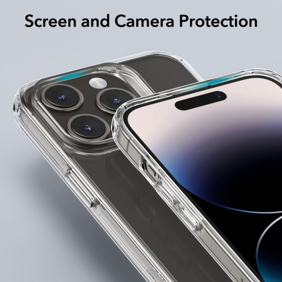 ESR Ice Shield Tempered Glass Case - Διάφανη Θήκη Apple iPhone 15 Pro Max - Clear (4894240173886)