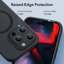 ESR Cloud Soft - MagSafe Θήκη Σιλικόνης Apple iPhone 15 Pro - Black (4894240178089)