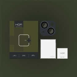 Hofi FullCam Pro+ - Μεταλλικό Προστατευτικό Κάλυμμα με Tempered Glass για Φακό Κάμερας - Apple iPhone 15 / 15 Plus - Black (9319456604559)