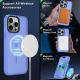 HappyCase Ημιδιάφανη Σκληρή Θήκη MagSafe - Apple iPhone 15 Pro - Matte Blue (8719246415302)