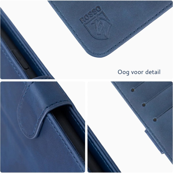 Rosso Element PU Θήκη Πορτοφόλι Apple iPhone 15 Plus - Blue (8719246401329)