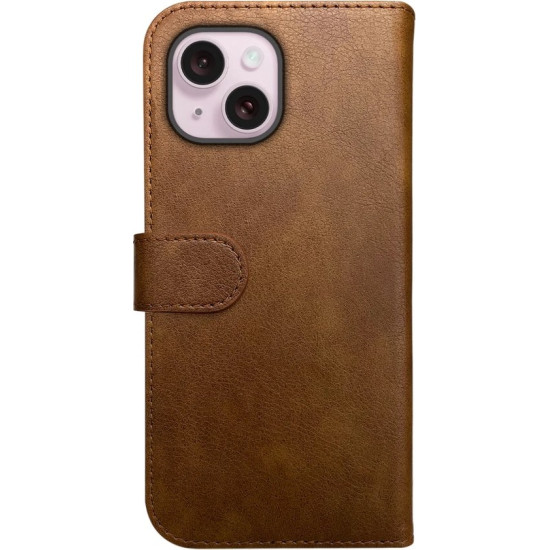 Rosso Element PU Θήκη Πορτοφόλι Apple iPhone 15 Plus - Brown (8719246401282)
