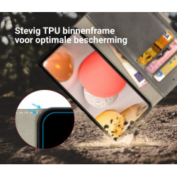 Rosso Element PU Θήκη Πορτοφόλι Samsung Galaxy A42 5G - Grey (8719246274169)