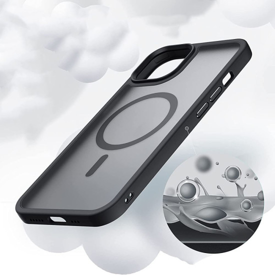 Tech-Protect MagMat - Σκληρή Ημιδιάφανη Θήκη MagSafe Apple iPhone 11 - Matte Black (9490713930663)