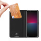 Duxducis SkinPro Θήκη Πορτοφόλι Sony Xperia 10 V - Black (6934913029855)