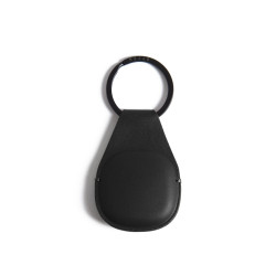 Mujjo Canopy - Δερμάτινη Θήκη / Μπρελόκ Apple AirTag 2 / 1 - Black (MUJJO-KY-001-BK)