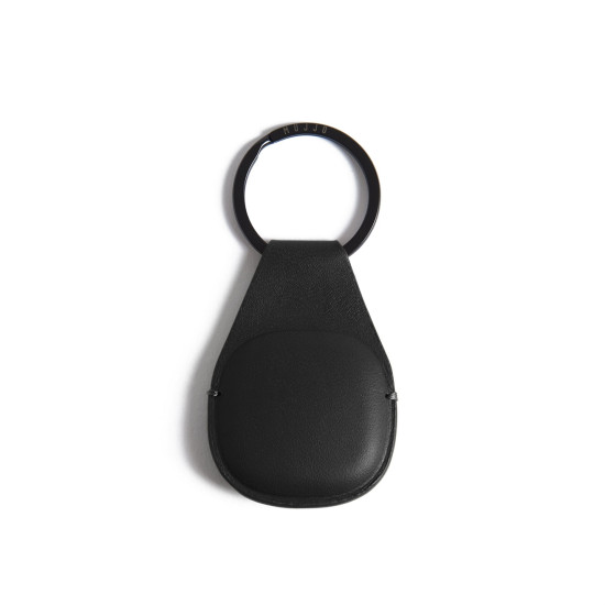 Mujjo Canopy - Δερμάτινη Θήκη / Μπρελόκ Apple AirTag 2 / 1 - Black (MUJJO-KY-001-BK)