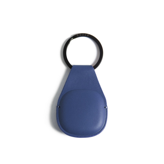 Mujjo Canopy - Δερμάτινη Θήκη / Μπρελόκ Apple AirTag 2 / 1 - Monaco Blue (MUJJO-KY-001-BL)