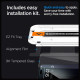 Spigen Tempered Glass GLAS.tR EZ Fit - FullFace Αντιχαρακτικό Γυαλί Προστασίας Οθόνης - Apple iPhone 15 Pro Max - 2 Τεμάχια - Black (AGL06873)