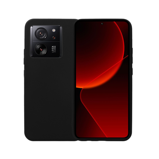 Vivid Σετ Θήκη Σιλικόνης & Full Face Tempered Glass - Xiaomi 13T / 13T Pro - Black (VIMAT323GLASSBK)