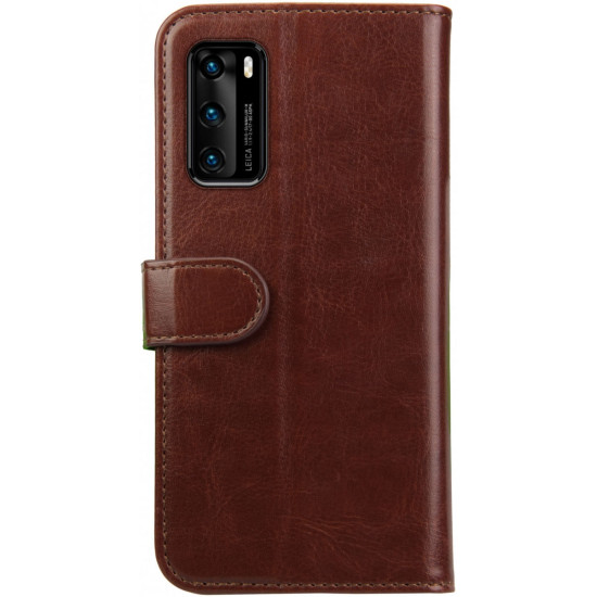 Rosso Element PU Θήκη Πορτοφόλι Huawei P40 - Brown (8719246238727)